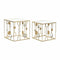 Set van 2 kleine tafels DKD Home Decor Gouden 50 x 50 x 50 cm
