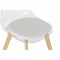 Keukenstoel DKD Home Decor Wit Transparant Natuurlijk 54 x 47 x 81 cm