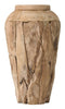 MUST Living Vase Lips small NATUREL,60xØ30 cm, teakwood roots natural
