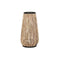 Vaas DKD Home Decor Natuurlijk Zwart Metaal Rotan 38 x 38 x 73 cm
