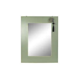 Wandspiegel DKD Home Decor Spar Natuurlijk Rood Metaal Groen Orientaals Hout MDF (70 x 2 x 90 cm)