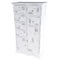 Ladenkast DKD Home Decor Hout Wit Versleten (69 x 38 x 130 cm)