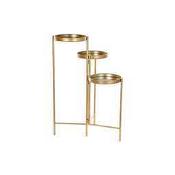 Planken DKD Home Decor Gouden Metaal Spiegel 49,5 x 49,5 x 80 cm