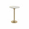 Bijzettafel DKD Home Decor Wit Gouden Aluminium Marmer 40 x 40 x 61 cm