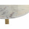 Bijzettafel DKD Home Decor Wit Gouden Aluminium Marmer 40 x 40 x 61 cm