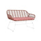 Tafelset met 3 fauteuils DKD Home Decor 124 x 74 x 84 cm Metaal Synthetische rotan