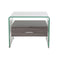 Nachtkastje DKD Home Decor Grijs Donkerbruin Kristal Hout MDF 50 x 40 x 45,5 cm