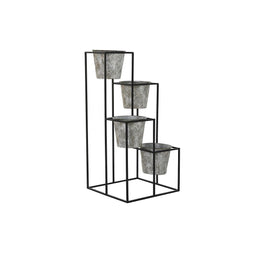Grondlegger DKD Home Decor Grijs Metaal Versleten 34 x 34 x 71 cm