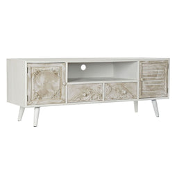Tv-meubel DKD Home Decor 136 x 40,5 x 52 cm Spar Beige Wit Hout MDF