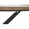 Bijzettafel DKD Home Decor 80 x 80 x 48 cm Kristal Natuurlijk Zilverkleurig Zwart Metaal