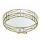 Bijzettafel DKD Home Decor Spiegel Gouden Metaal (48,5 x 48,5 x 58,5 cm)