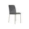 Keukenstoel DKD Home Decor Grijs Metaal Polyester (44 x 46 x 90 cm)