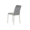 Keukenstoel DKD Home Decor Grijs Metaal Polyester (44 x 46 x 90 cm)