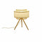 Bureaulamp DKD Home Decor Bruin Polyester Wit Bamboe (36 x 36 x 48 cm)