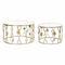 Set van 2 kleine tafels DKD Home Decor Spiegel Gouden Metaal (80 x 80 x 45 cm) (2 pcs)