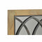 Wandspiegel DKD Home Decor Bruin Zwart Metaal Berken Natuurlijk Venster 60 x 3 x 95 cm