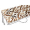 Kruk DKD Home Decor Bruin Zilverkleurig Staal Wit Lichtbruin 122 x 41 x 44 cm