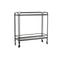 Console DKD Home Decor Kristal Zwart Metaal (80 x 28 x 80,5 cm)