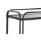 Console DKD Home Decor Kristal Zwart Metaal (80 x 28 x 80,5 cm)