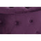 Voetensteun DKD Home Decor Paars Polyester Bordeaux Hout MDF (70 x 70 x 42 cm)