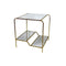 Bijzettafel DKD Home Decor Gouden Metaal Spiegel 50 x 50 x 55 cm