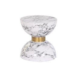 Bijzettafel DKD Home Decor Wit Ijzer 33 x 33 x 35 cm