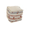 Kussen DKD Home Decor Voor op de grond Strepen Oranje 50 x 50 x 50 cm Wit Boho