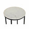 Set van 2 kleine tafels DKD Home Decor Wit Zwart 30,5 x 30,5 x 69 cm