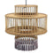 Plafondlamp DKD Home Decor Bruin Beige 50 W Franjes Stads 220 V 45 x 45 x 46 cm