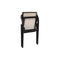Vouwbare Stoel DKD Home Decor Zwart Natuurlijk Rotan Elmhout 53 x 60 x 79 cm