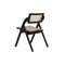 Vouwbare Stoel DKD Home Decor Zwart Natuurlijk Rotan Elmhout 53 x 60 x 79 cm