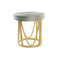 Voetensteun DKD Home Decor Natuurlijk Turkoois Wit Rotan Tropisch Zeegras (41 x 41 x 42 cm)