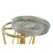 Voetensteun DKD Home Decor Natuurlijk Turkoois Wit Rotan Tropisch Zeegras (41 x 41 x 42 cm)