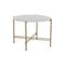 Bijzettafel DKD Home Decor Gouden Metaal Marmer 65 x 65 x 45 cm