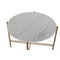 Bijzettafel DKD Home Decor Gouden Metaal Marmer 65 x 65 x 45 cm