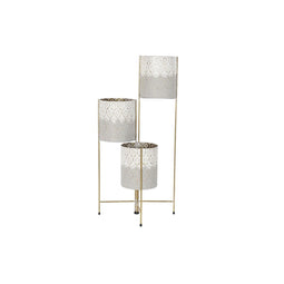 Grondlegger DKD Home Decor Grijs Gouden Metaal Wit Tweekleurig Ijzer (45 x 33 x 92,8 cm)