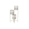 Grondlegger DKD Home Decor Grijs Gouden Metaal Wit Tweekleurig Ijzer (45 x 33 x 92,8 cm)