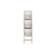 Grondlegger DKD Home Decor Grijs Gouden Metaal Wit Tweekleurig Ijzer (45 x 33 x 92,8 cm)
