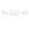 Bank en tafel set DKD Home Decor Metaal Synthetische rotan 124 x 74 x 84 cm