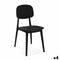 Stoel Versa Zwart 39,5 x 80 x 41,5 cm (4 Stuks)