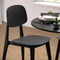 Stoel Versa Zwart 39,5 x 80 x 41,5 cm (4 Stuks)