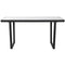 Eettafel Home ESPRIT Wit Zwart Metaal 150 x 80 x 75 cm
