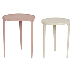 Set van 2 tafels DKD Home Decor Beige Roze 40 x 40 x 50 cm