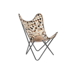 Leunstoel DKD Home Decor Beige Kameel Ijzer 70 x 70 x 90 cm