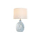 Bureaulamp Home ESPRIT Blauw Wit Kristal 50 W 220 V 40 x 40 x 66 cm