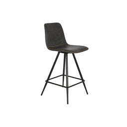 Kruk DKD Home Decor Zwart Donker grijs Metaal 41 x 50 x 93 cm