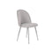 Stoel Home ESPRIT Grijs Zilverkleurig 50 x 52 x 84 cm