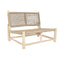 Tuinstoel DKD Home Decor Wit Natuurlijk Teakboom 120 x 81 x 84 cm