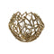 Kaarshouder DKD Home Decor Gouden Aluminium Kristal 30 x 30 x 21 cm