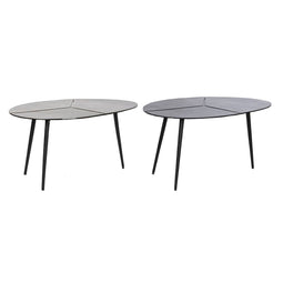 Bijzettafel DKD Home Decor Zwart Gouden Aluminium Blik 78 x 45 x 40 cm (2 Stuks)